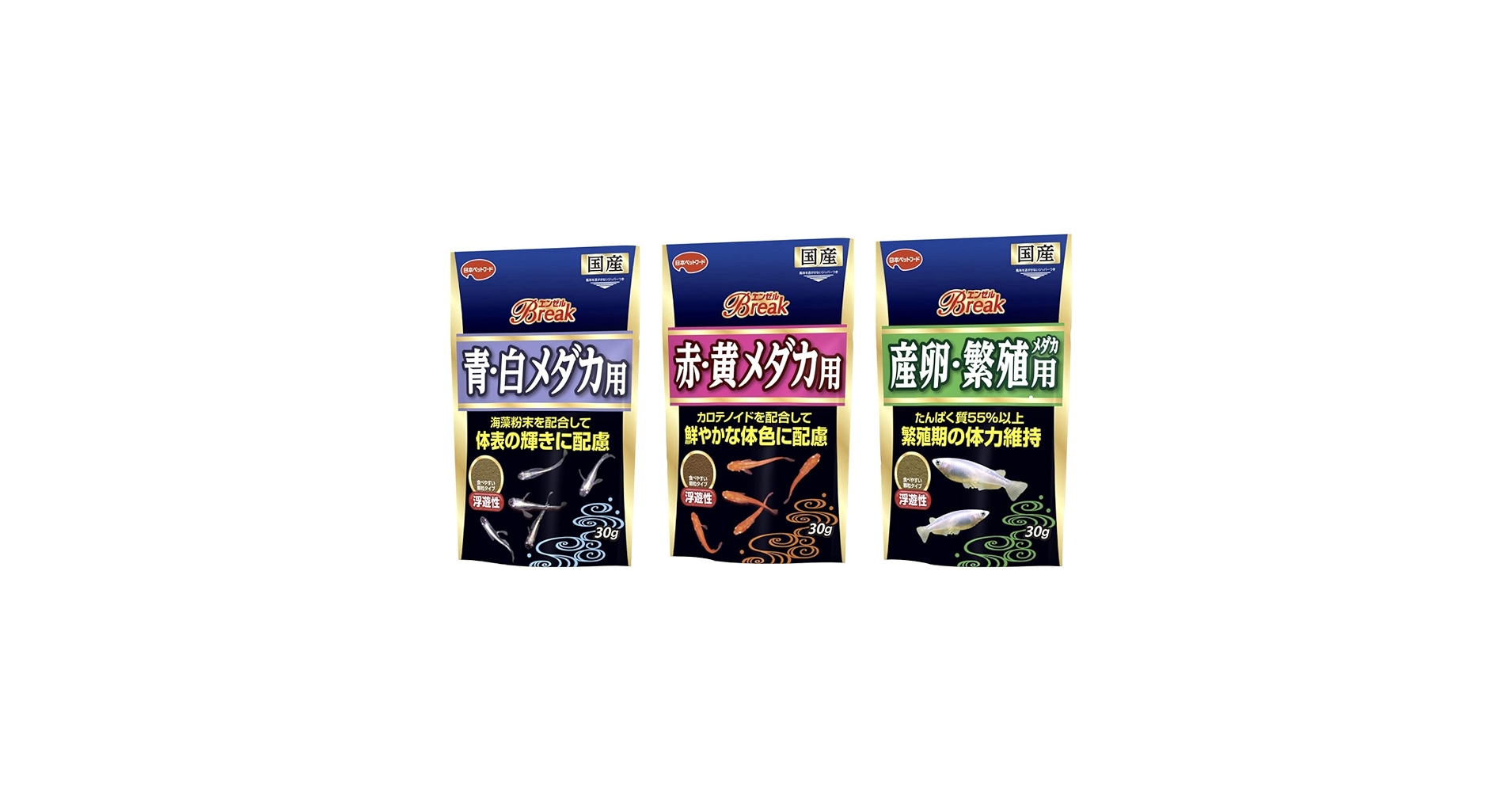 Amazon | 日本ペットフード エンゼルBreak 3種（ 青白メダカ用